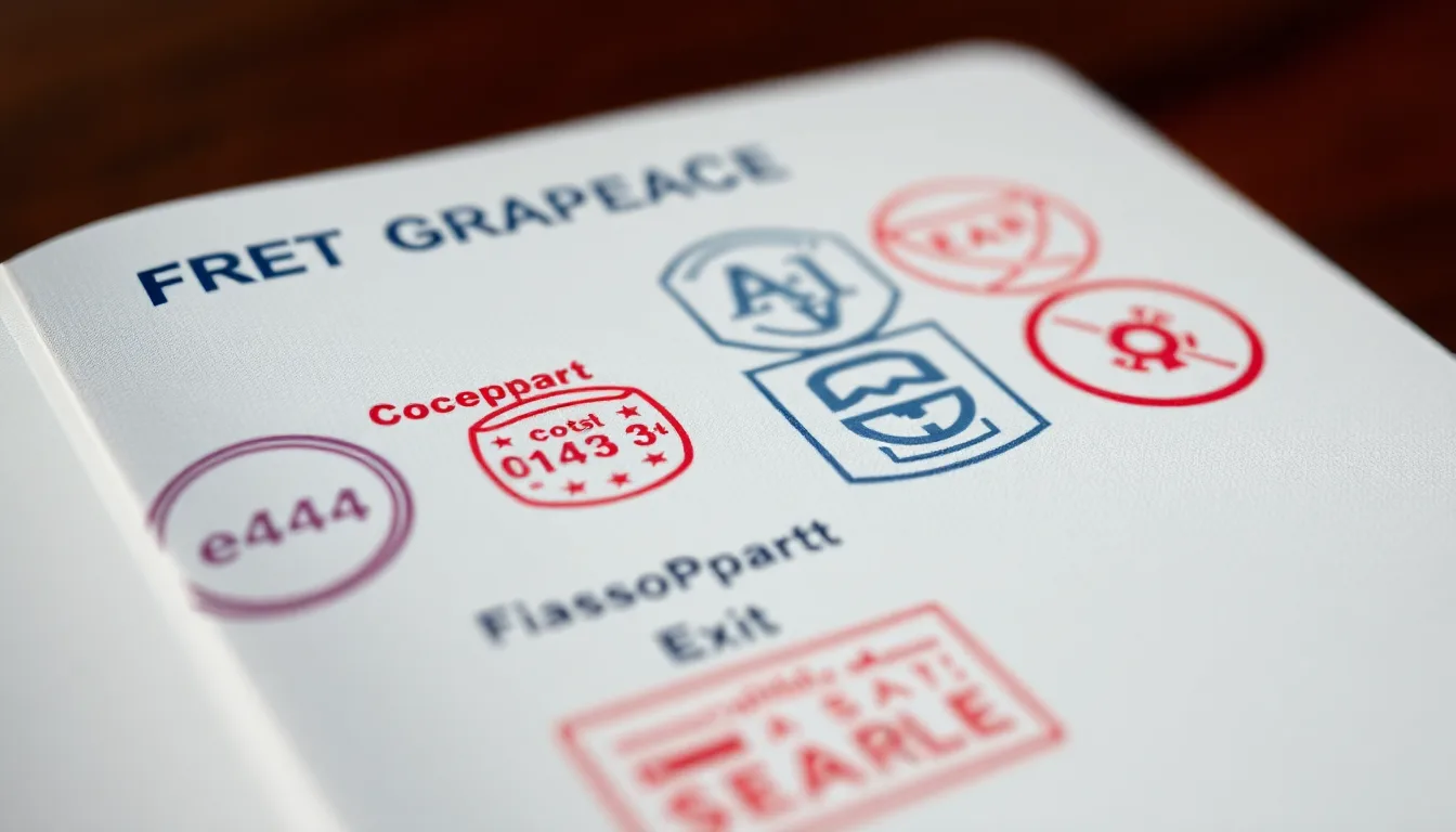 Passport with prior Schengen visa stamps, part of a strong travel history for a new application