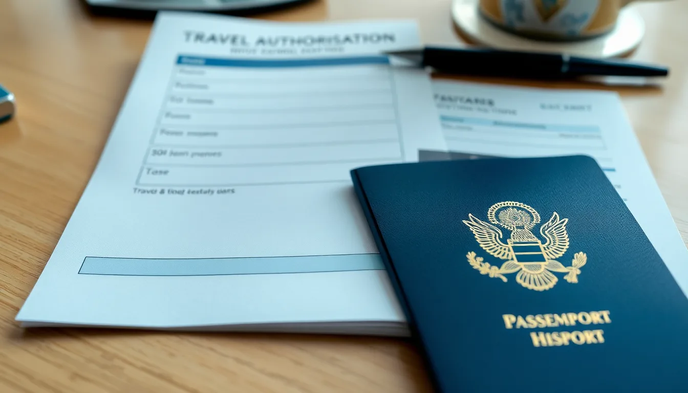 A side-by-side comparison of ETIAS and Schengen visa documents on a desk