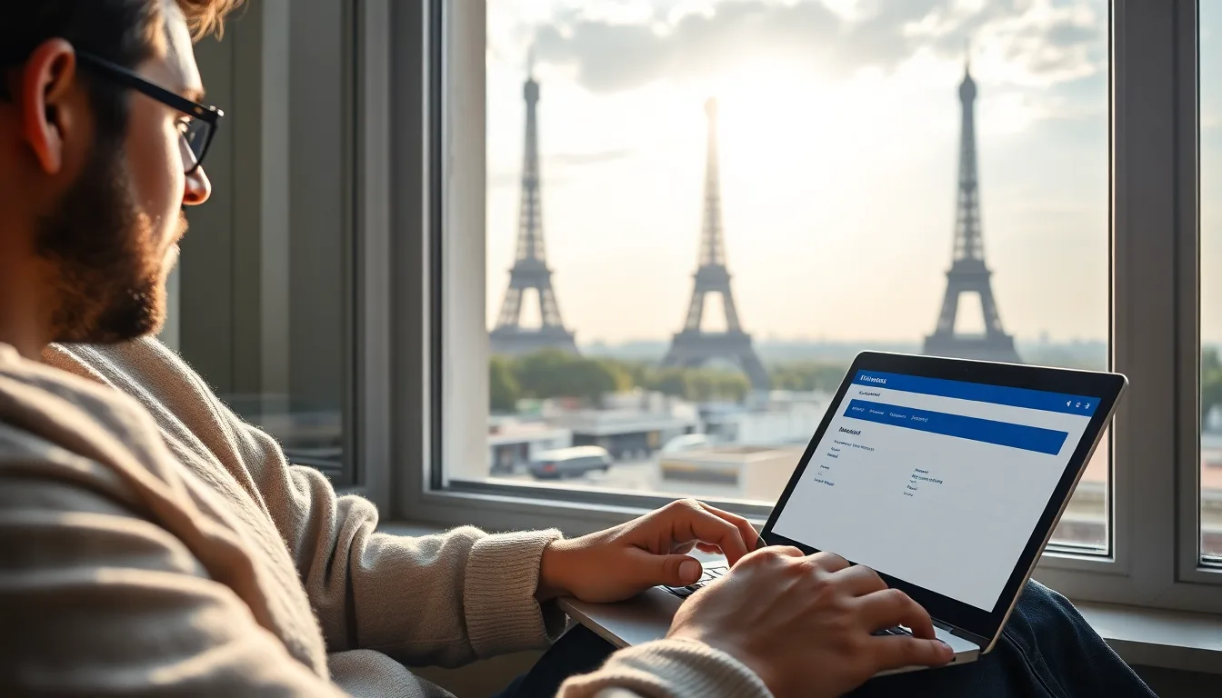 Traveller booking a France Schengen visa appointment through the France-Visas portal