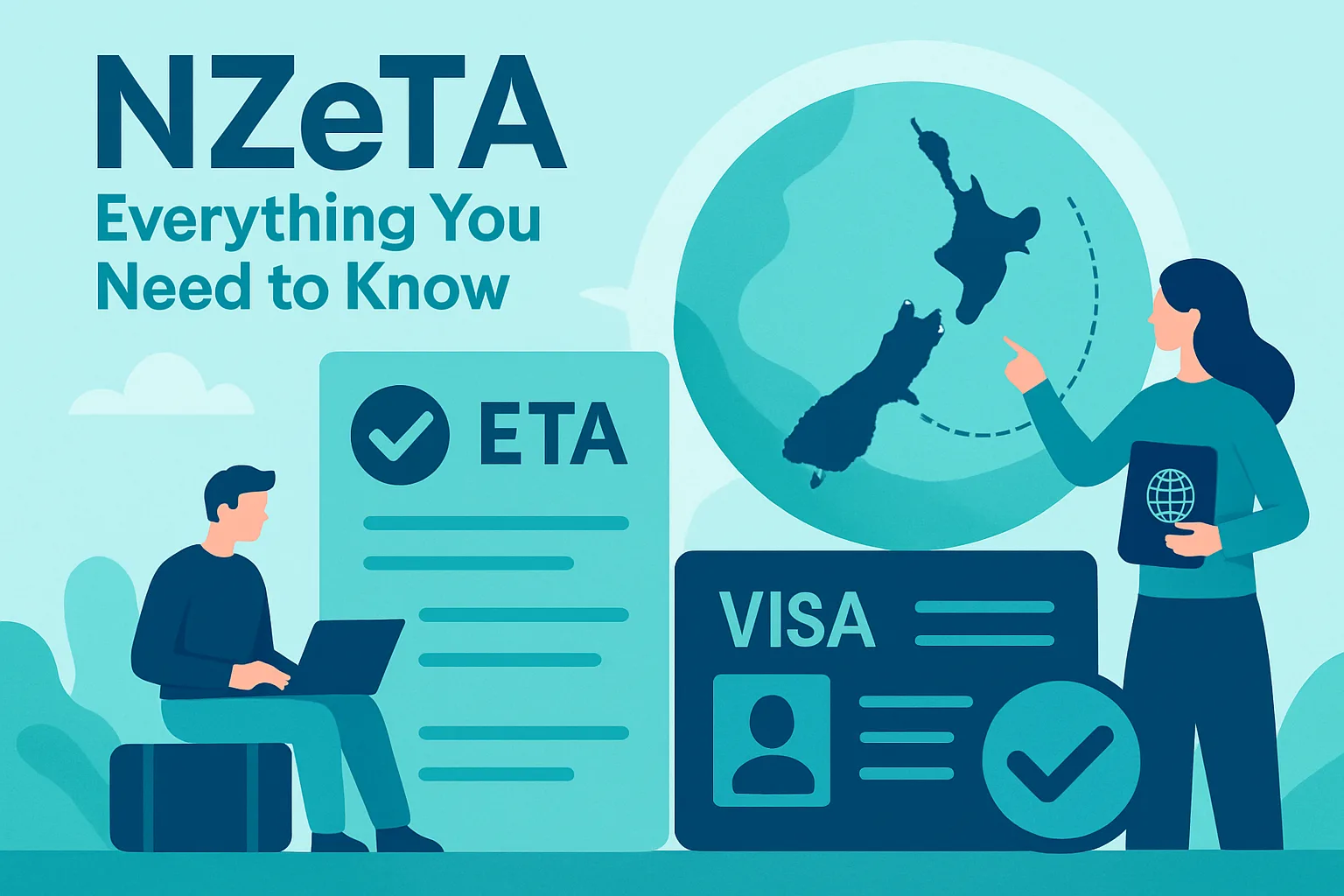 Traveller applying for a New Zealand Electronic Travel Authority on a smartphone
