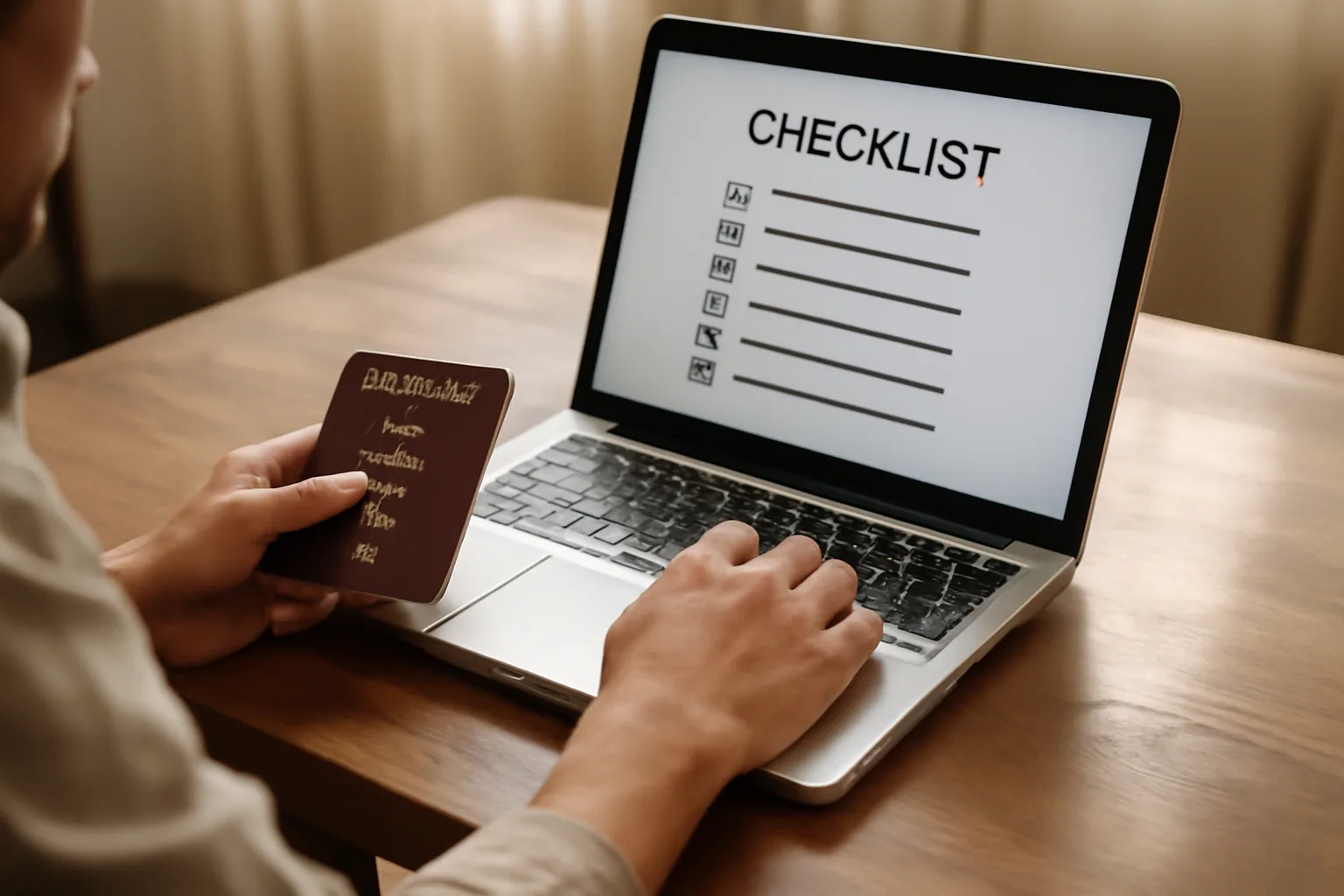 Traveller working through an NZeTA eligibility checklist