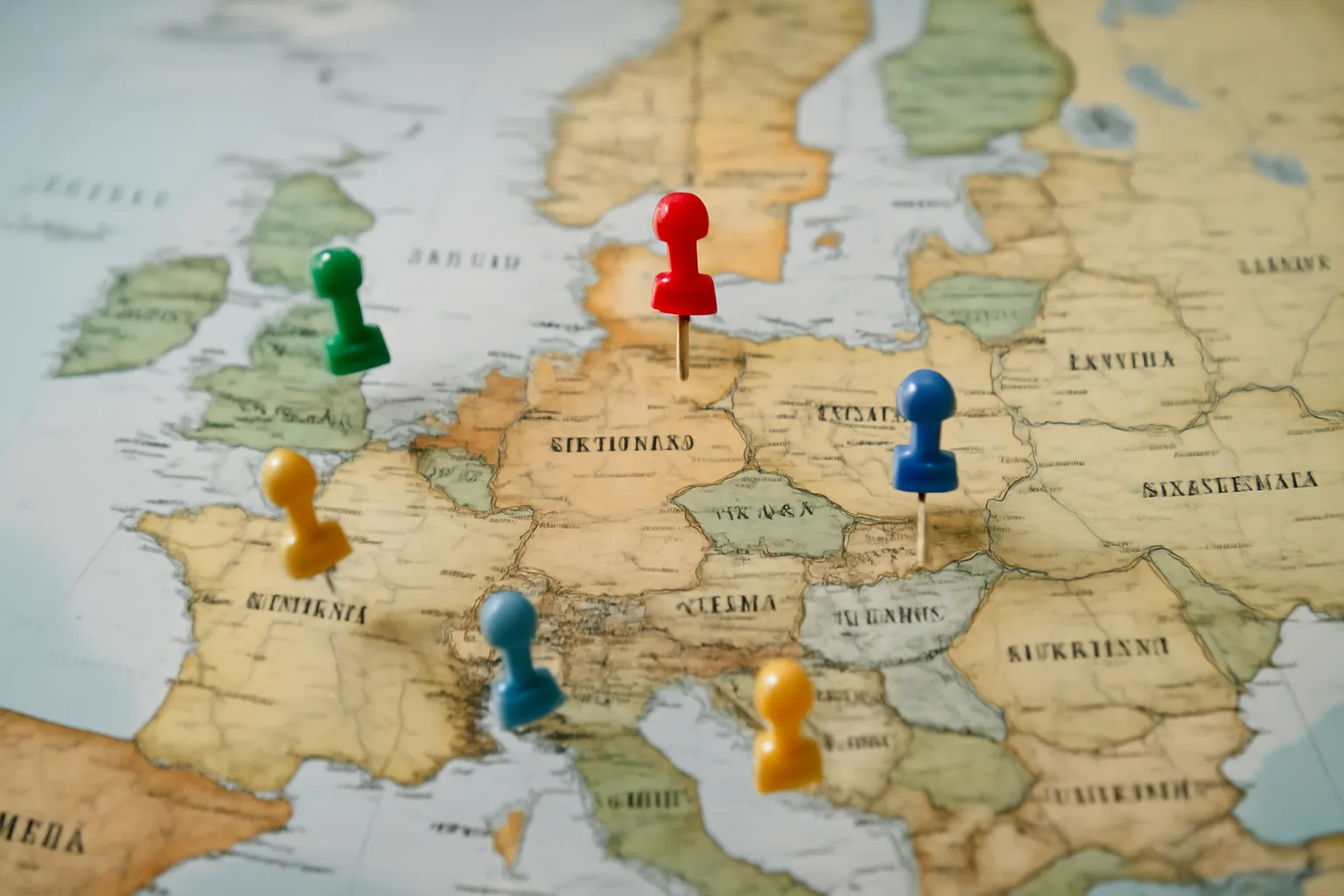 Map of the Schengen area used to plan a multi-country trip within the 90-day limit
