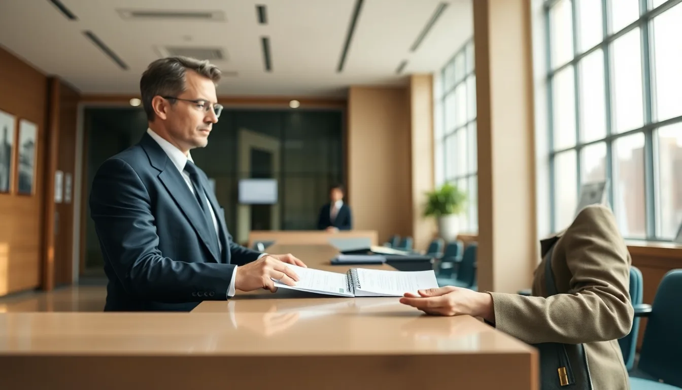 Business traveller applying for a multiple-entry Schengen visa at a consulate
