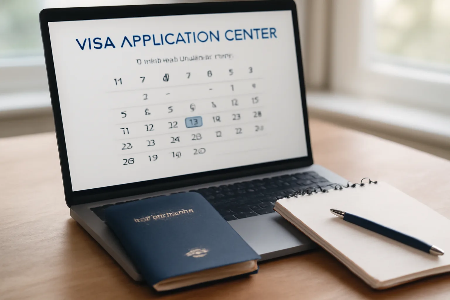 Traveller comparing Schengen visa appointment booking systems online