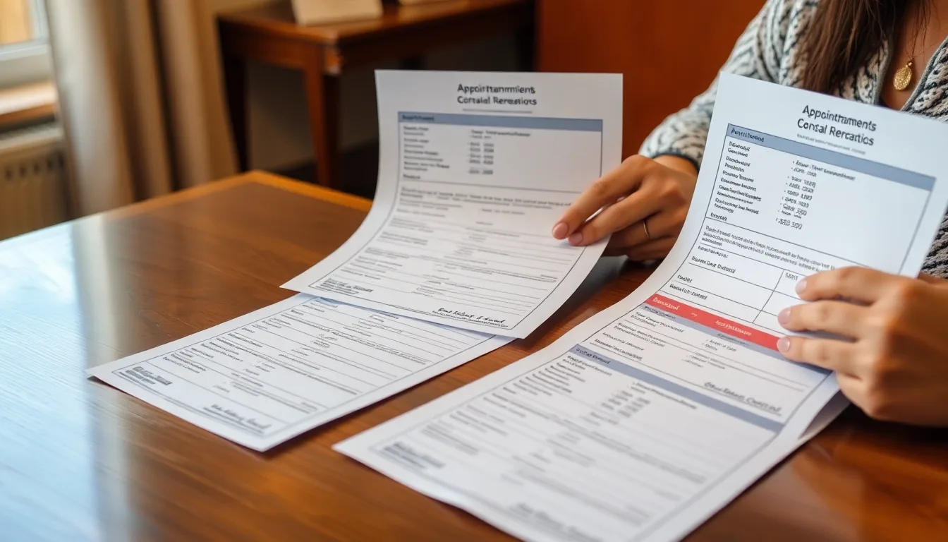 Traveller reviewing Schengen visa center appointment confirmations