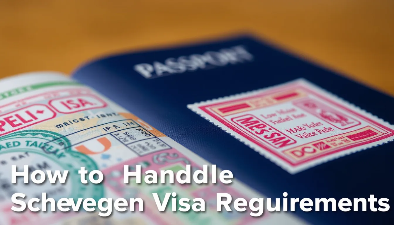 How to handle schengen visa requirements