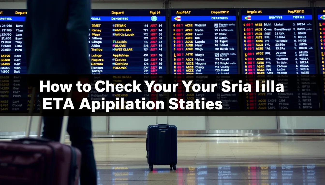How to check your sri lanka eta application status