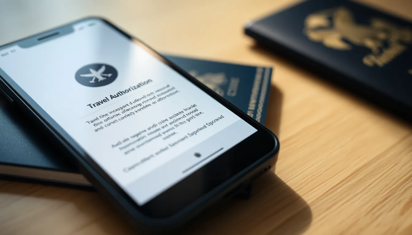 Traveller checking a UK ETA cancellation notification