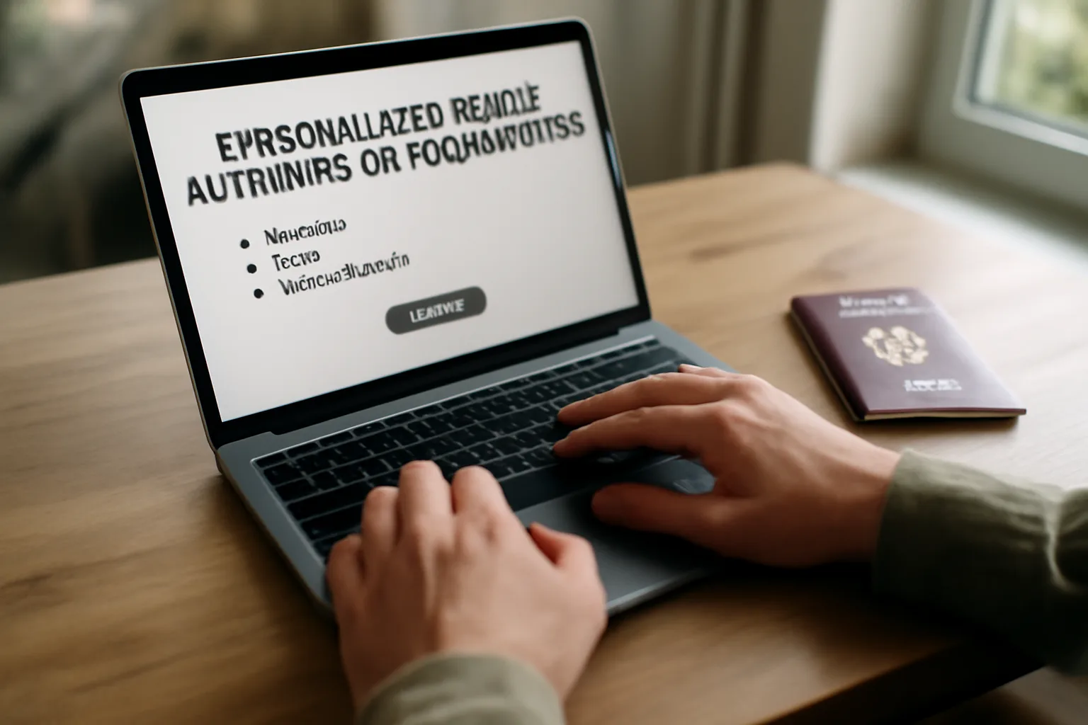Traveller reviewing UK ETA application requirements specific to their situation
