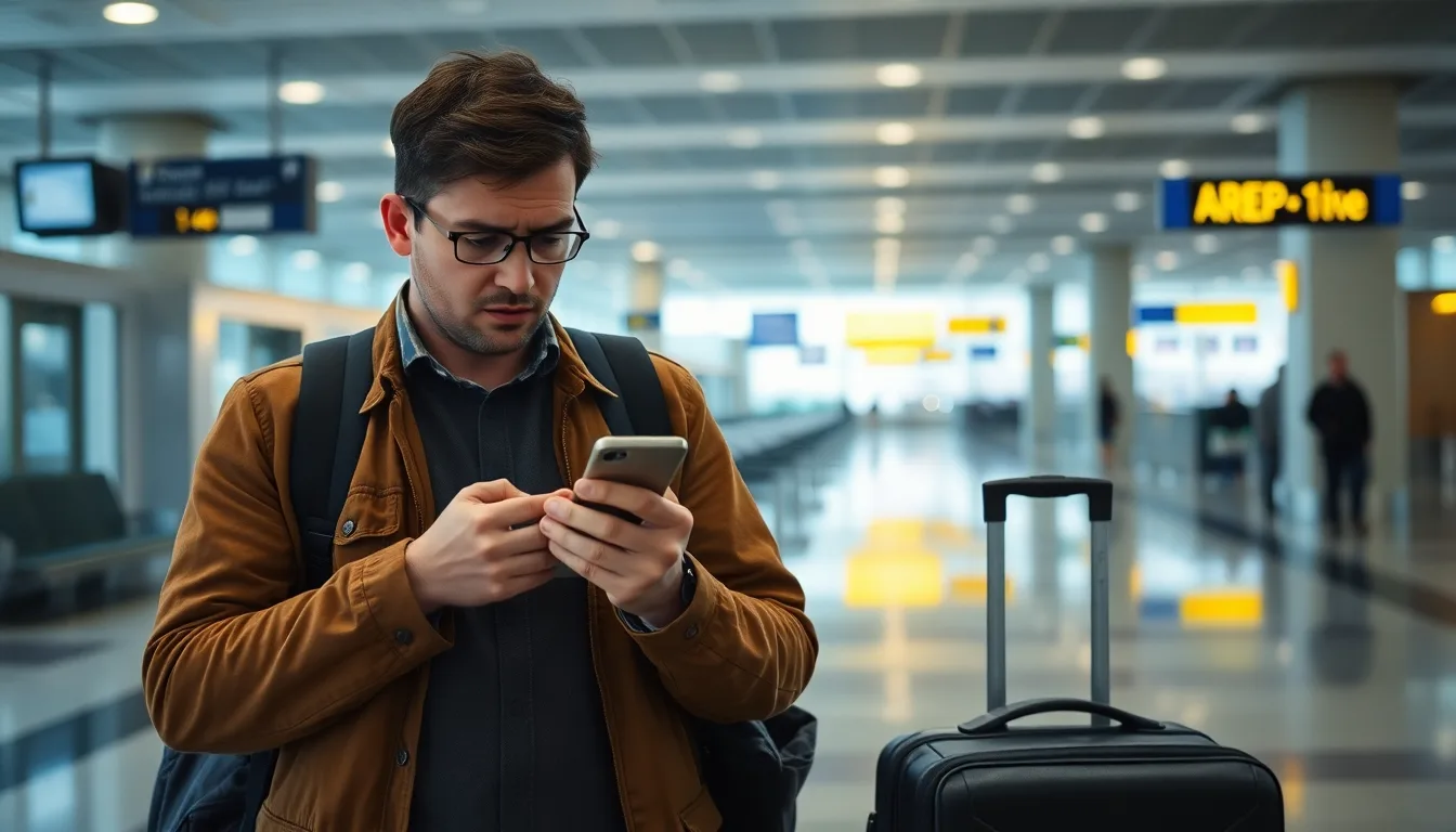Traveller dealing with a UK entry document mistake at the airport