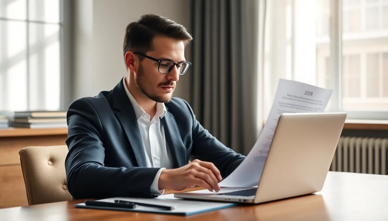 An applicant reviewing a Skilled Worker sponsored job offer