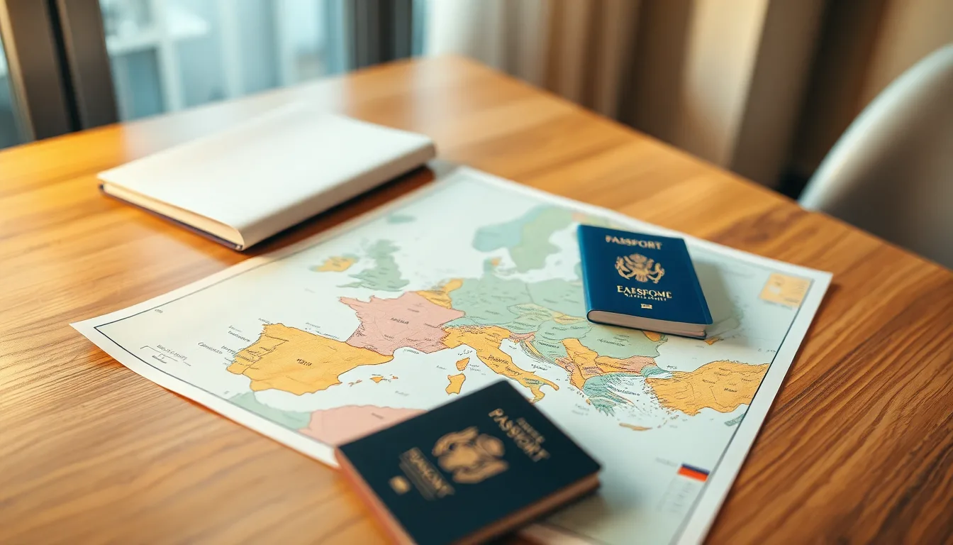 Traveller planning a multi-country trip across Schengen area countries