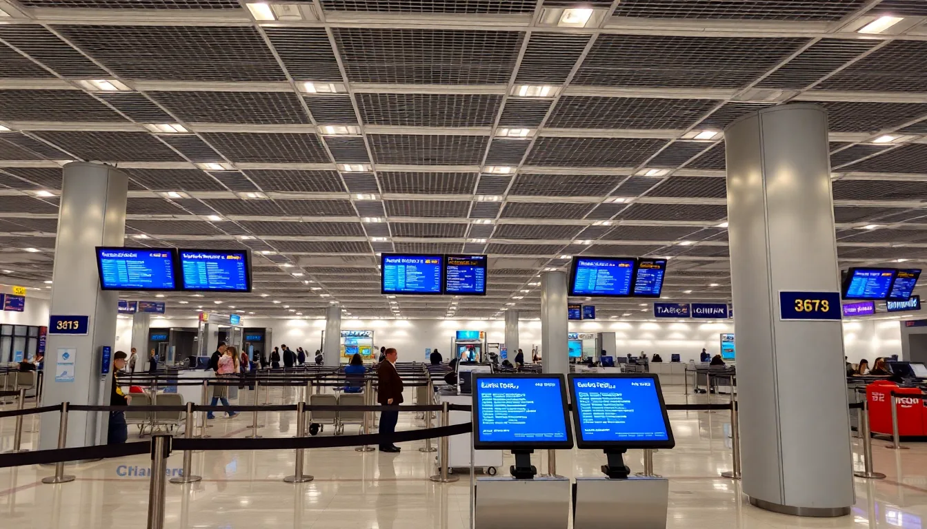 UK border control area representing the introduction of the electronic travel authorization system